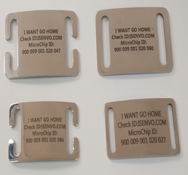 Sliding Stainless Steel Pet ID Tags Engraved Personalized Dog Tags and Cat Tags