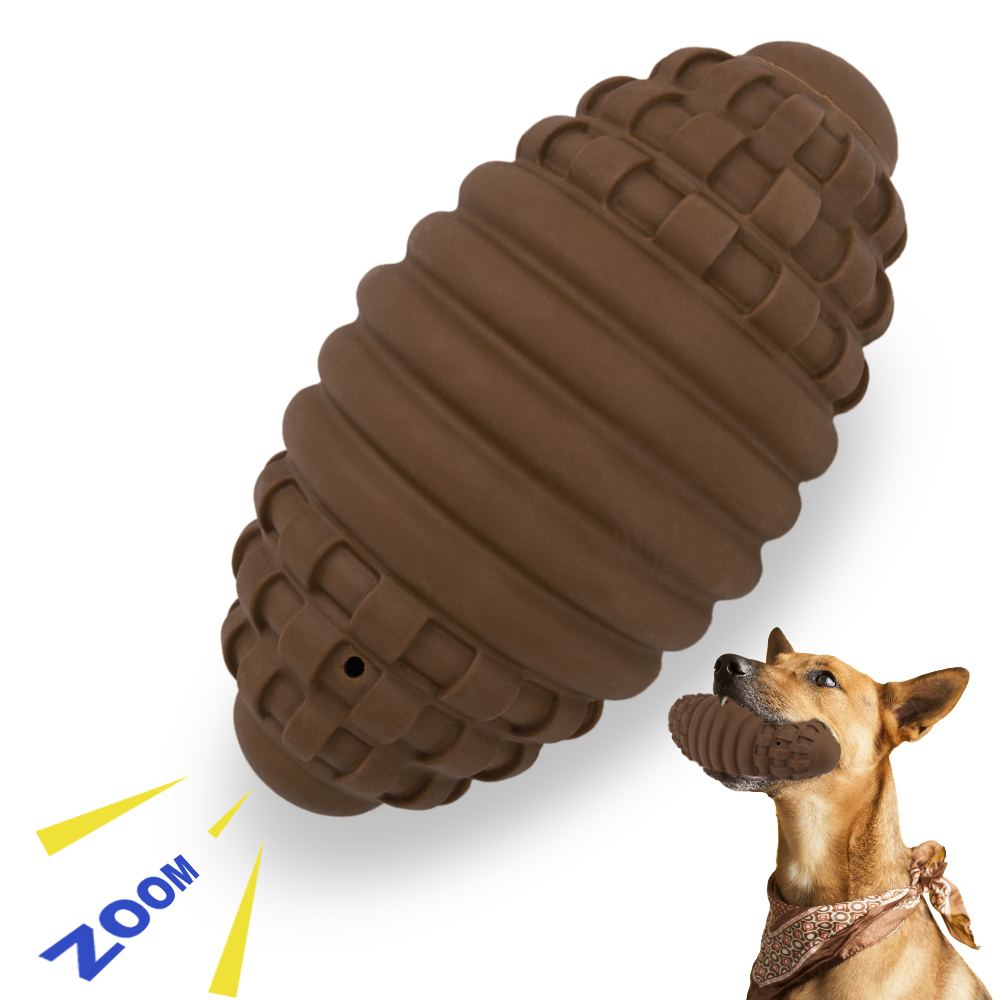 ISENVO Squeaky Dog Toys, Dog Chew Ball for Aggressive Chewers 